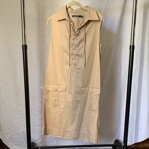 Ralph Lauren Khaki Sleeveless dress/jumper